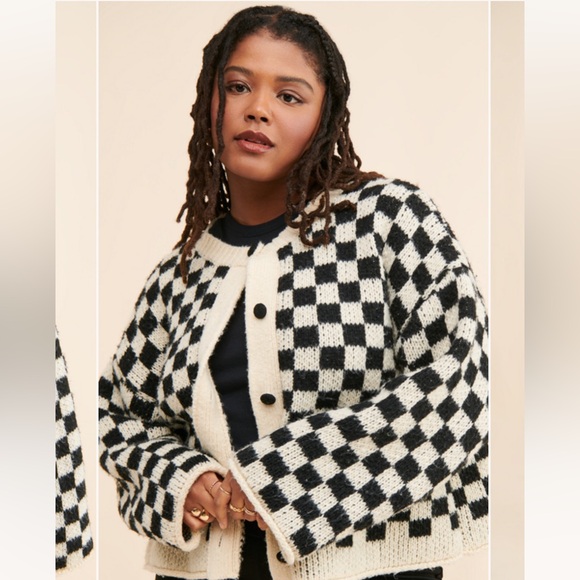 Desert Dreamer Checkered Cardigan - Picture 6 of 6